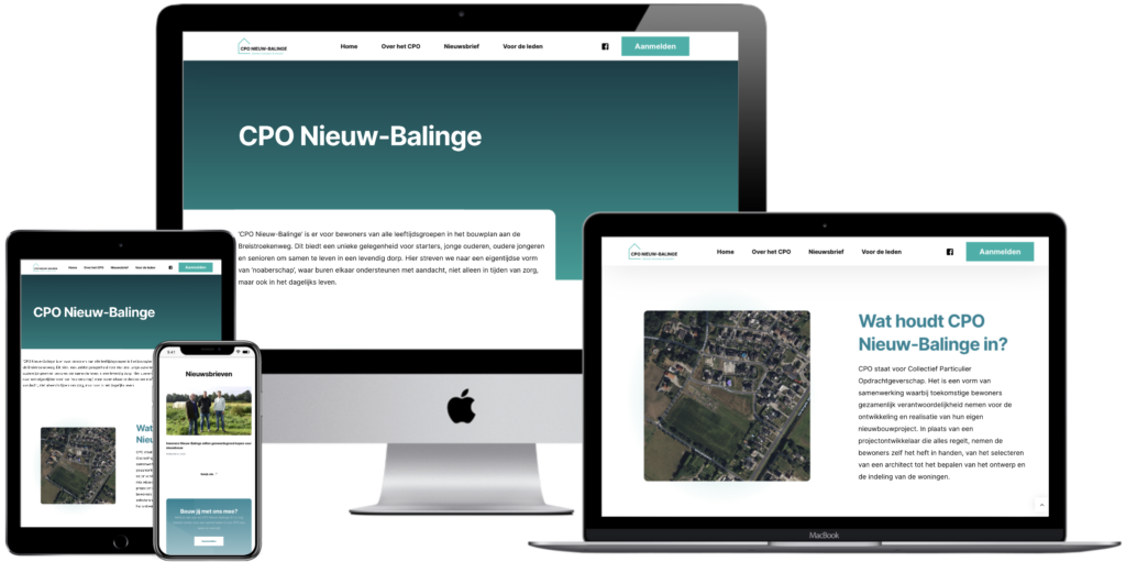 Website CPO Nieuw-Balinge